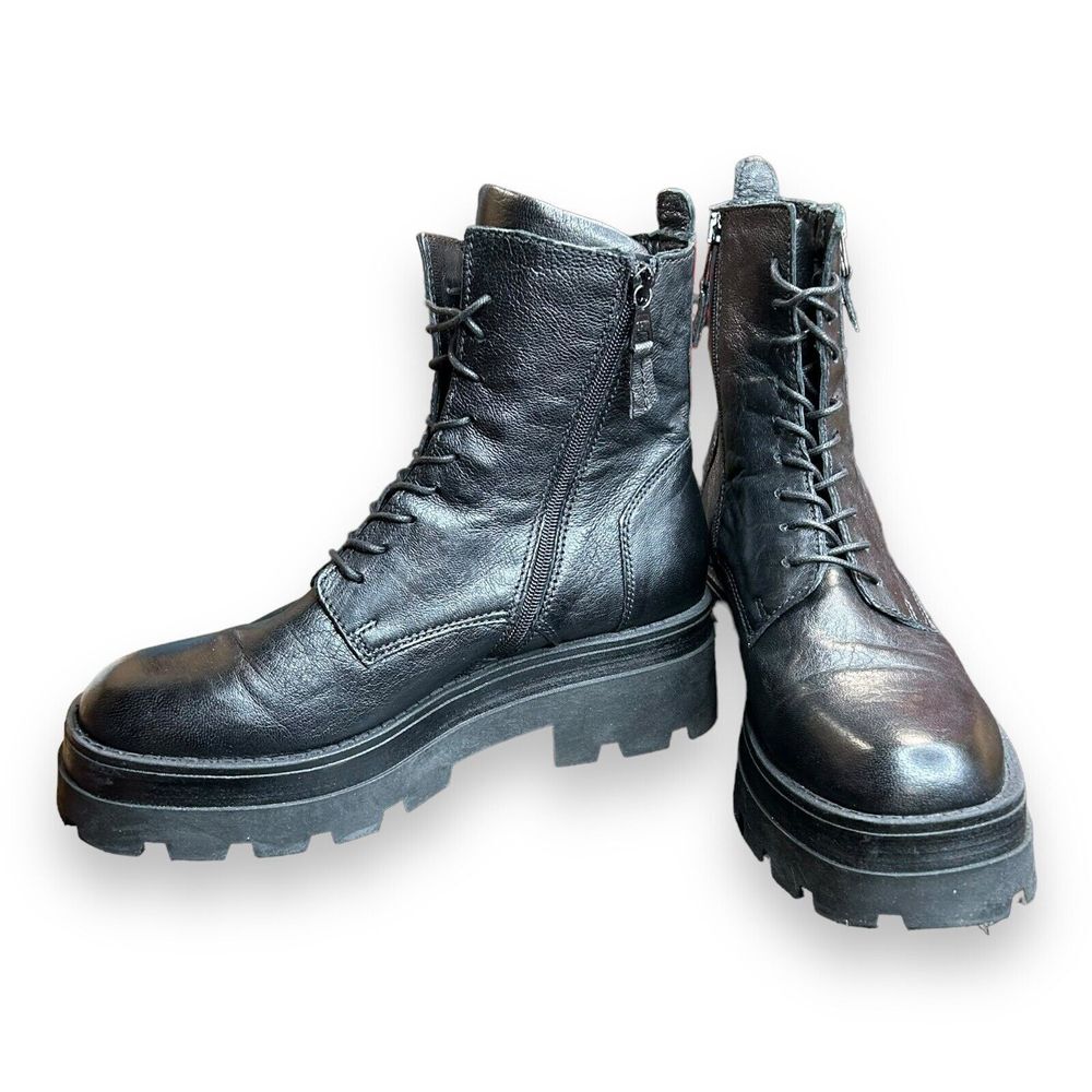 Miz Mooz Black Combat Boots - Picture 5 of 9